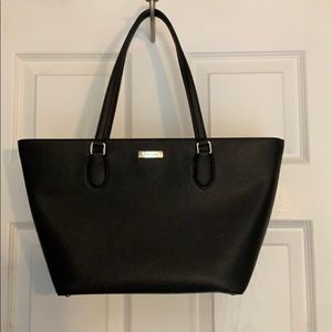 Kate Spade medium black zippered tote